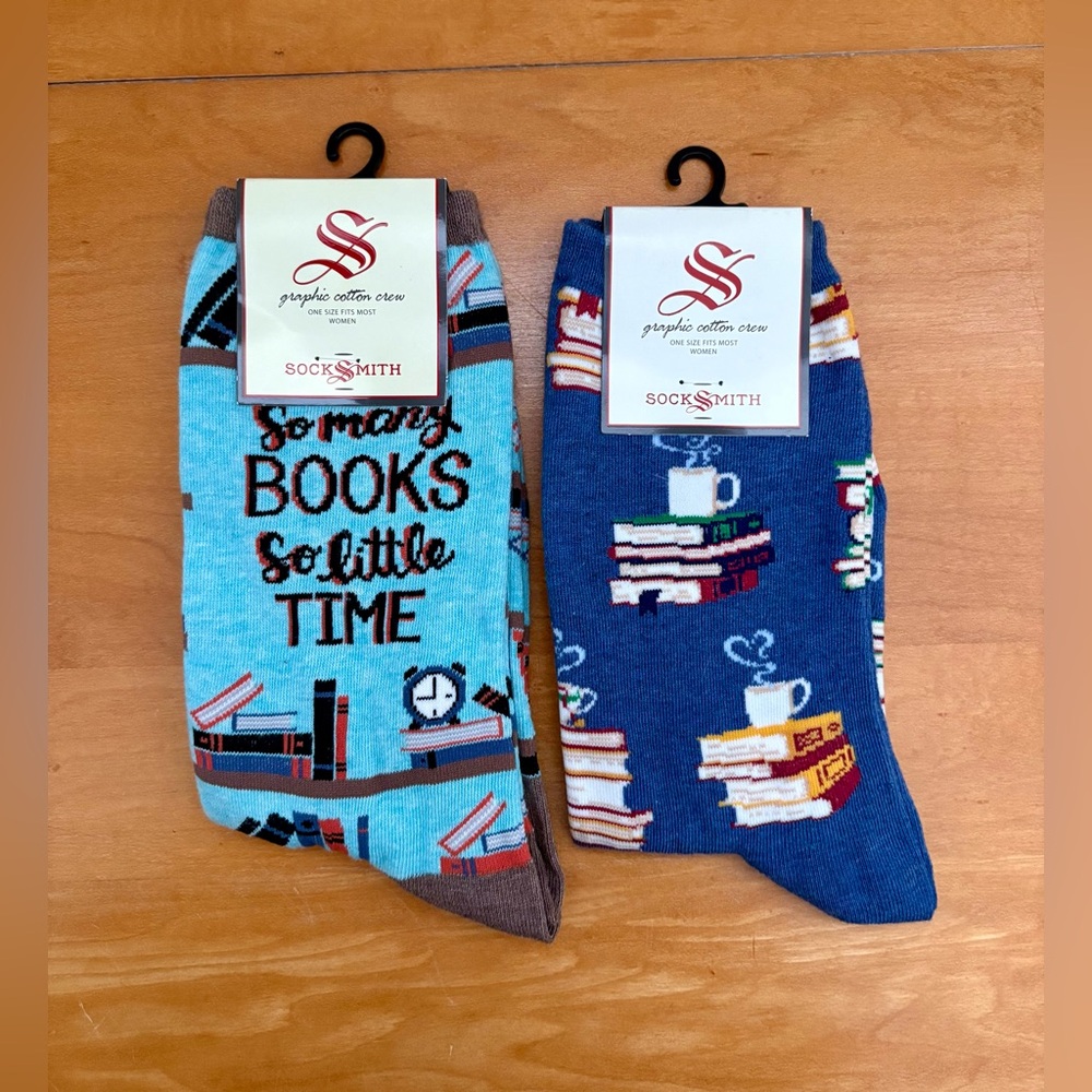 Socksmith Book-Themed Socks - 2 Pairs